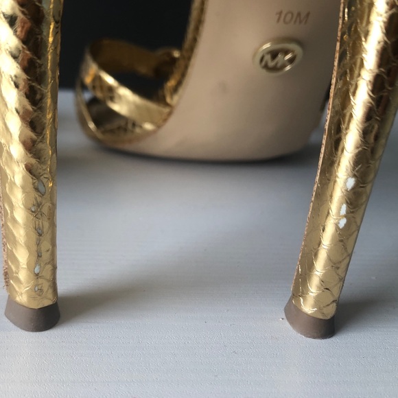 Michael Kors Gold Height Heels US 10 - Picture 5 of 12